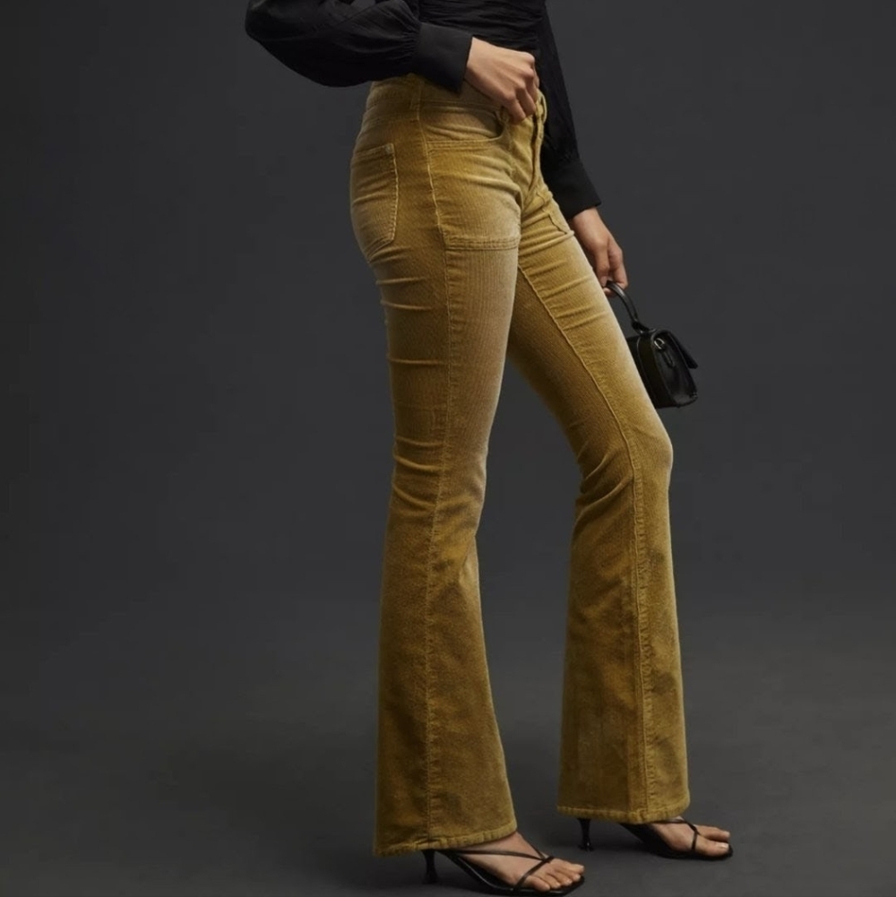 Anthropologie Pilcro The Icon Corduroy Flare Jeans sz 29